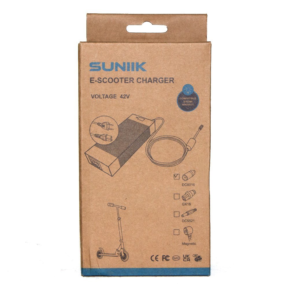 Cargador premium para Xiaomi y Ninebot 42V 2A (conector DC8MM) - Imagen 6