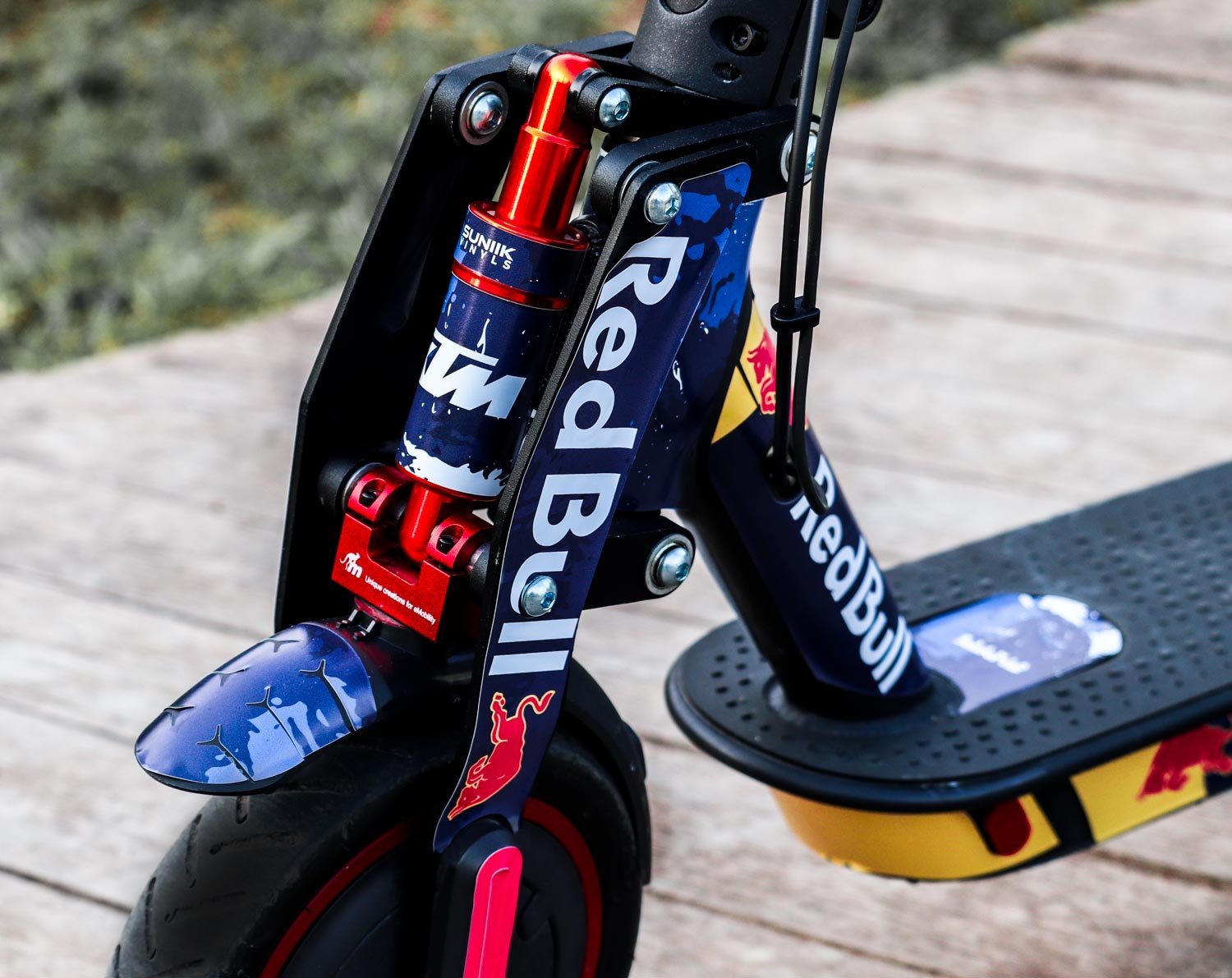 Vinilo Redbull X KTM para Xiaomi (Azul) - Kit completo - Imagen 4